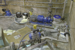 laser scan of industrial piping