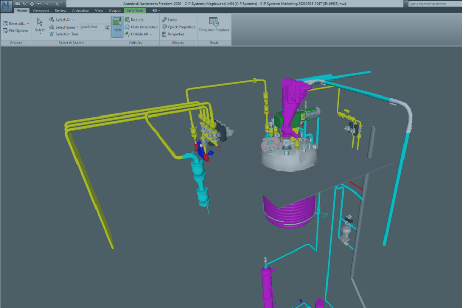 3D model for piping design