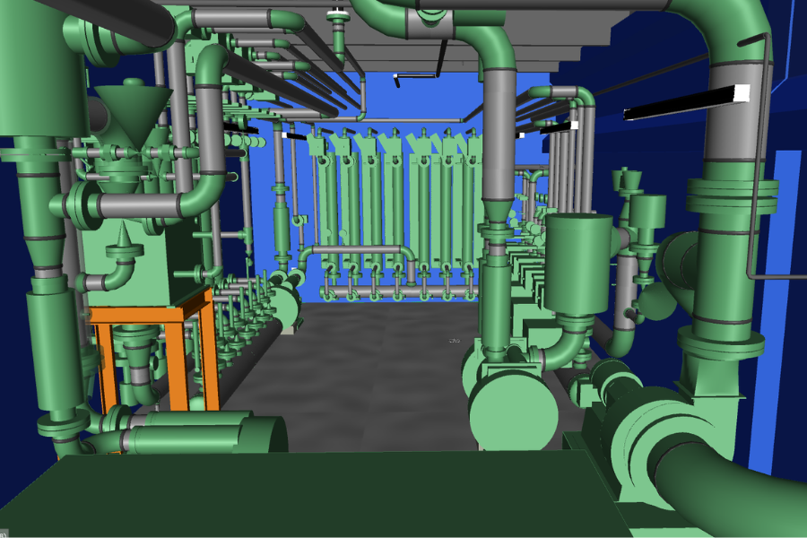 Piping design diagram